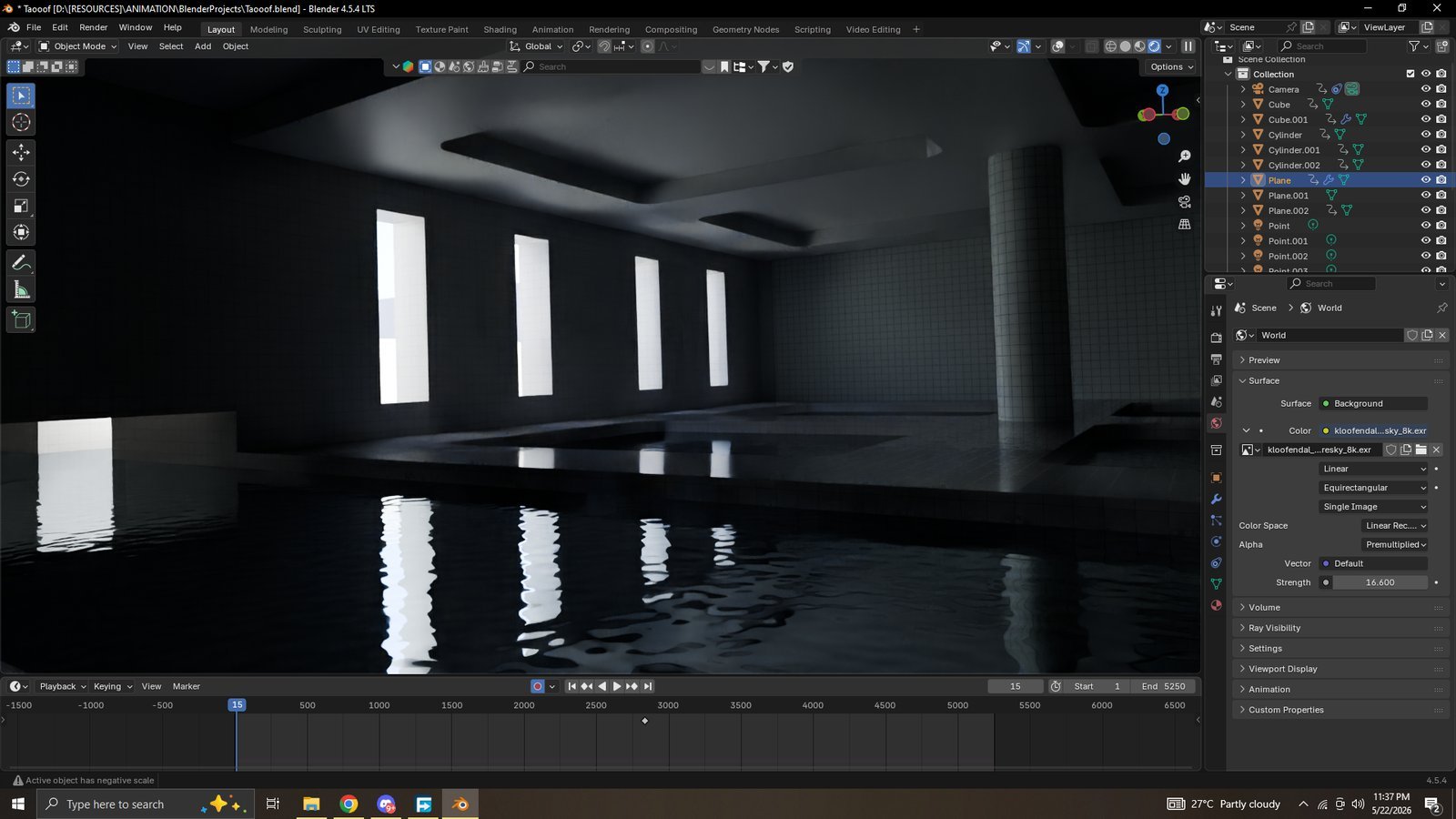 Sneak peek — dark pool interior, work in progress